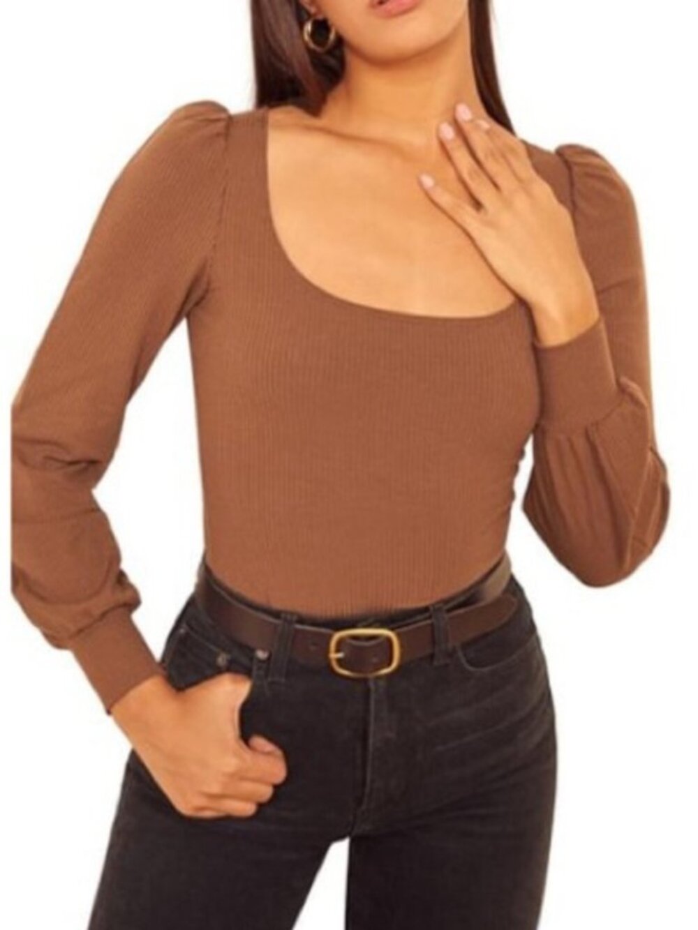 Reformation Long Sleeve Top Blouse
